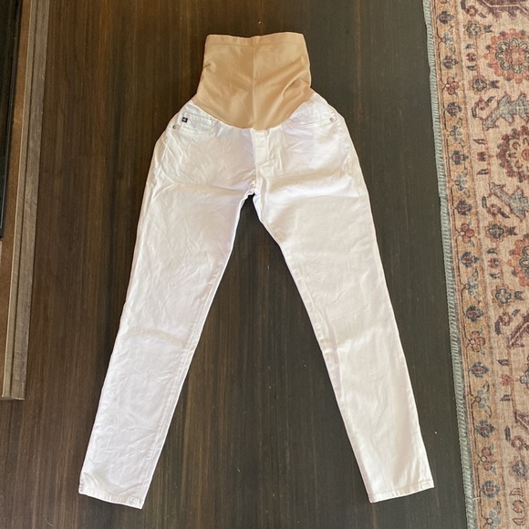 Ag Adriano Goldschmied White Maternity Ankle Jeans - Picture 4 of 13